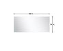 Lexora Sant 60" Iron Charcoal Double Bathroom Vanity, Acrylic Composite Top with Integrated Sinks, and 55" Frameless Mirror - Lexora - Ambient Home