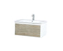 Lexora Scopi 30" Rustic Acacia Bathroom Vanity, Acrylic Composite Top with Integrated Sink, and Labaro Brushed Nickel Faucet Set - Lexora - Ambient Home