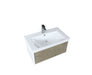 Lexora Scopi 30" Rustic Acacia Bathroom Vanity, Acrylic Composite Top with Integrated Sink, and Labaro Brushed Nickel Faucet Set - Lexora - Ambient Home
