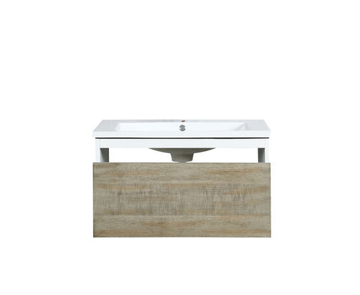 Lexora Scopi 30" Rustic Acacia Bathroom Vanity and Acrylic Composite Top with Integrated Sink - Lexora - Ambient Home