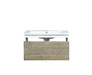 Lexora Scopi 30" Rustic Acacia Bathroom Vanity and Acrylic Composite Top with Integrated Sink - Lexora - Ambient Home