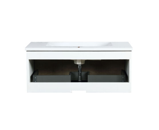 Lexora Scopi 36" Rustic Acacia Bathroom Vanity and Acrylic Composite Top with Integrated Sink - Lexora - Ambient Home