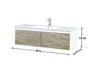 Lexora Scopi 48" Rustic Acacia Bathroom Vanity, Acrylic Composite Top with Integrated Sink, and Labaro Brushed Nickel Faucet Set - Lexora - Ambient Home