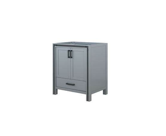 Lexora Ziva 30" - Dark Grey Single Bathroom Vanity (Options: Cultured Marble Top, White Square Sink and 28" Mirror w/ Faucet) - Lexora - Ambient Home