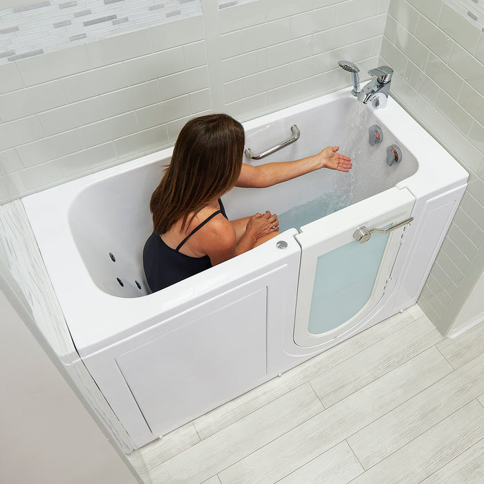 Ella's Bubbles Lounger – Acrylic Outward Swing Door Walk In Bathtub (26.75″W x 59″L) - Ella's Bubbles - Ambient Home