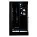 Maya Bath Lucca Black-Steam Shower w/ TV - 47" x 33" x 88" - Maya Bath - Ambient Home