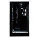 Maya Bath Lucca Black-Steam Shower w/ TV - 47" x 33" x 88" - Maya Bath - Ambient Home