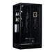 Maya Bath Lucca Black-Steam Shower w/ TV - 47" x 33" x 88" - Maya Bath - Ambient Home