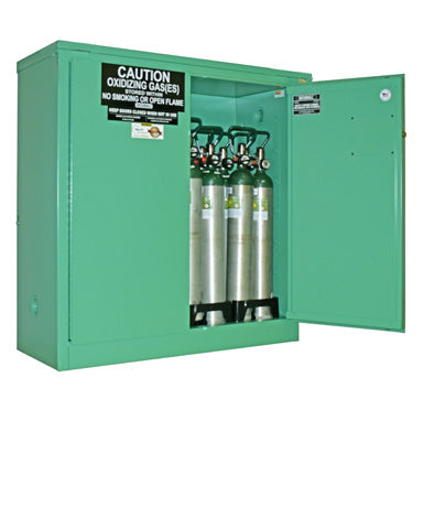 Securall  MG121 - MedGas Full Oxygen Gas Cylinder Storage Cabinet - Stores 21-24 D, E Cylinders - Securall - Ambient Home