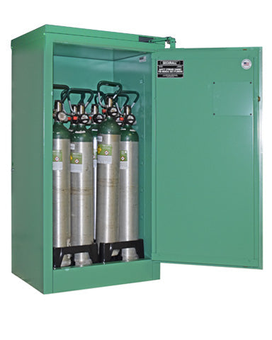 Securall  MG309FL - MedGas Oxygen Gas Cylinder Storage Cabinet - Stores 9-12 D, E Cylinders - Securall - Ambient Home