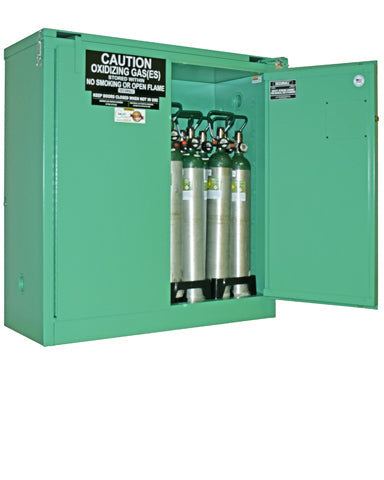 Securall  MG321 - MedGas Full Oxygen Gas Cylinder Storage Cabinet - Stores 21-24 D, E Cylinders - Securall - Ambient Home