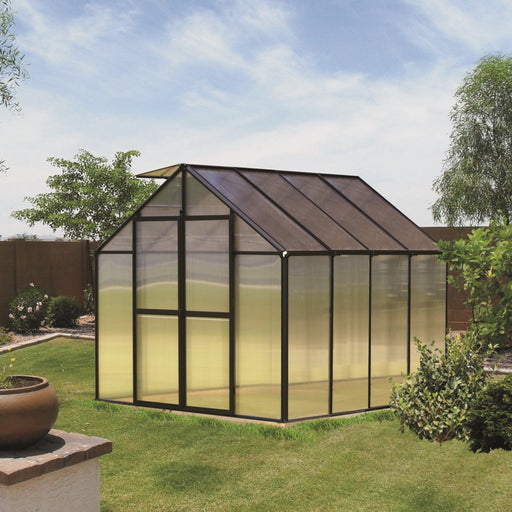 Riverstone Monticello 8 ft x 8 ft Greenhouse Black MONT-8-BK - Riverstone - Ambient Home