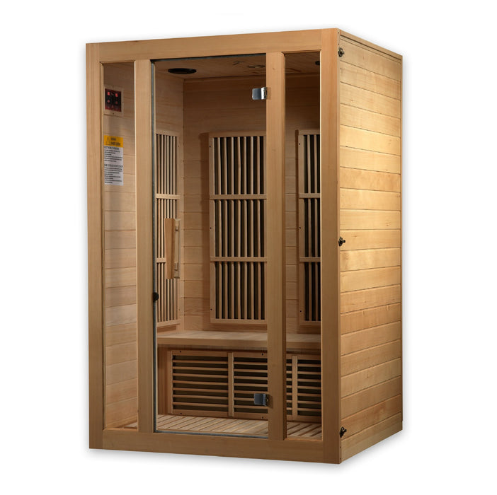 Golden Designs Maxxus "Seattle Edition" 2 Per Low EMF FAR Infrared Carbon Canadian Hemlock Sauna - Golden Designs - Ambient Home