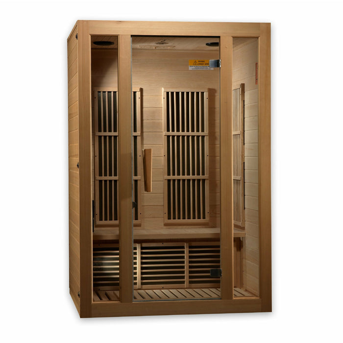 Golden Designs Maxxus "Seattle Edition" 2 Per Low EMF FAR Infrared Carbon Canadian Hemlock Sauna - Golden Designs - Ambient Home