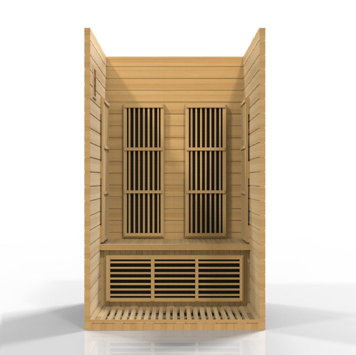 Golden Designs Maxxus "Seattle Edition" 2 Per Low EMF FAR Infrared Carbon Canadian Hemlock Sauna - Golden Designs - Ambient Home