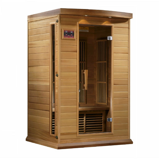 Golden Designs Maxxus 2 Per Low EMF FAR Infrared Carbon Canadian Red Cedar Sauna - Golden Designs - Ambient Home