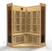 Golden Designs Maxxus 3 Per Corner Low EMF FAR Infrared Carbon Canadian Hemlock Sauna - Golden Designs - Ambient Home