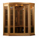 Golden Designs Maxxus 3 Per Corner Low EMF FAR Infrared Carbon Canadian Red Cedar  Sauna - Golden Designs - Ambient Home