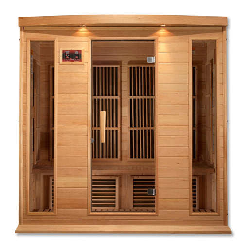 Golden Designs Maxxus 4 Per Low EMF FAR Infrared Carbon Canadian Hemlock Sauna - Golden Designs - Ambient Home