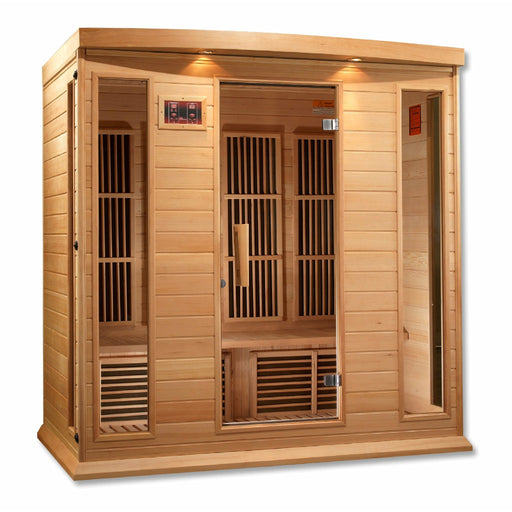 Golden Designs Maxxus 4 Per Low EMF FAR Infrared Carbon Canadian Hemlock Sauna - Golden Designs - Ambient Home