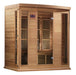 Golden Designs Maxxus 4 Per Low EMF FAR Infrared Carbon Canadian Red Cedar  Sauna - Golden Designs - Ambient Home