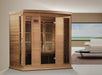 Golden Designs Maxxus 4 Per Low EMF FAR Infrared Carbon Canadian Red Cedar  Sauna - Golden Designs - Ambient Home