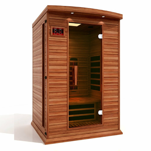 Golden Designs Maxxus 2 Per Full Spectrum  Near Zero EMF FAR Infrared Carbon Canadian Red Cedar Sauna - Golden Designs - Ambient Home