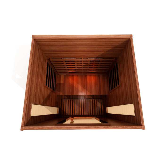 Golden Designs Maxxus 2 Per Full Spectrum  Near Zero EMF FAR Infrared Carbon Canadian Red Cedar Sauna - Golden Designs - Ambient Home