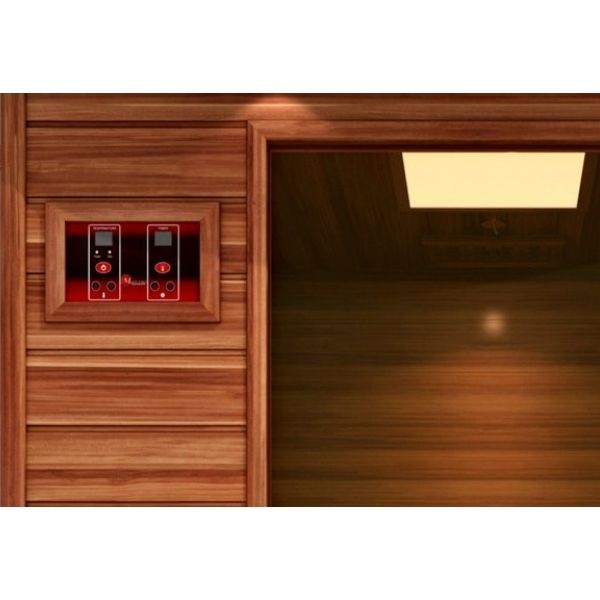 Golden Designs Maxxus 2 Per Full Spectrum  Near Zero EMF FAR Infrared Carbon Canadian Red Cedar Sauna - Golden Designs - Ambient Home