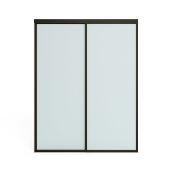 Doors22 160x80 Glass Sliding Closet Door Milky 4 panels - Doors22 - Ambient Home