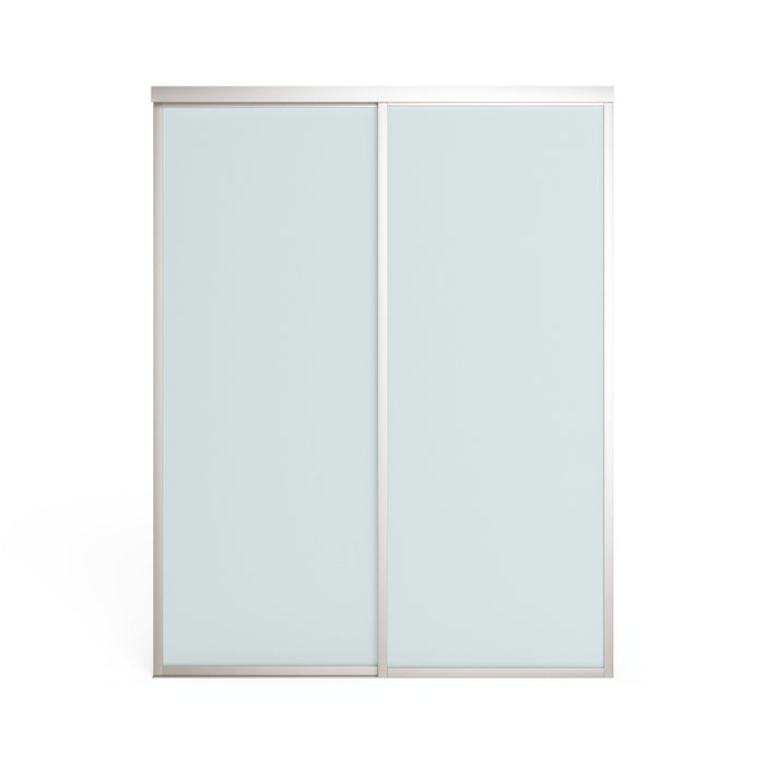 Doors22 90x80 Glass Sliding Closet Door Milky 3 panels - Doors22 - Ambient Home