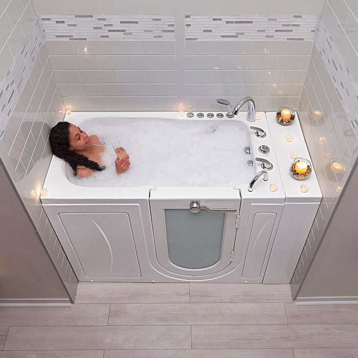 Ella's Bubbles Monaco - Acrylic Outward Swing Door Walk-In Bathtub (32″W x 52″L) - Ella's Bubbles - Ambient Home
