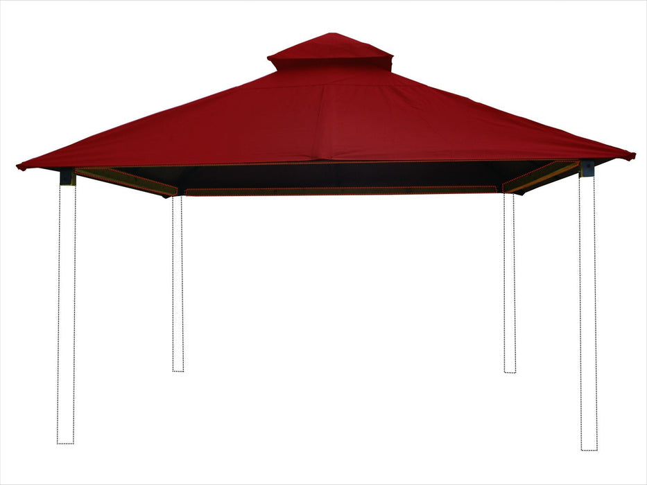 Riverstone Industries 14 ft. sq. ACACIA Gazebo Roof Framing and Mounting Kit With OutDURA Canopy - Riverstone - Ambient Home