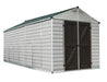 Palram - Canopia 8'W x 16'D Plastic Shed Kit w/ Skylight Roof - Tan (HG9816T) - Palram - Ambient Home