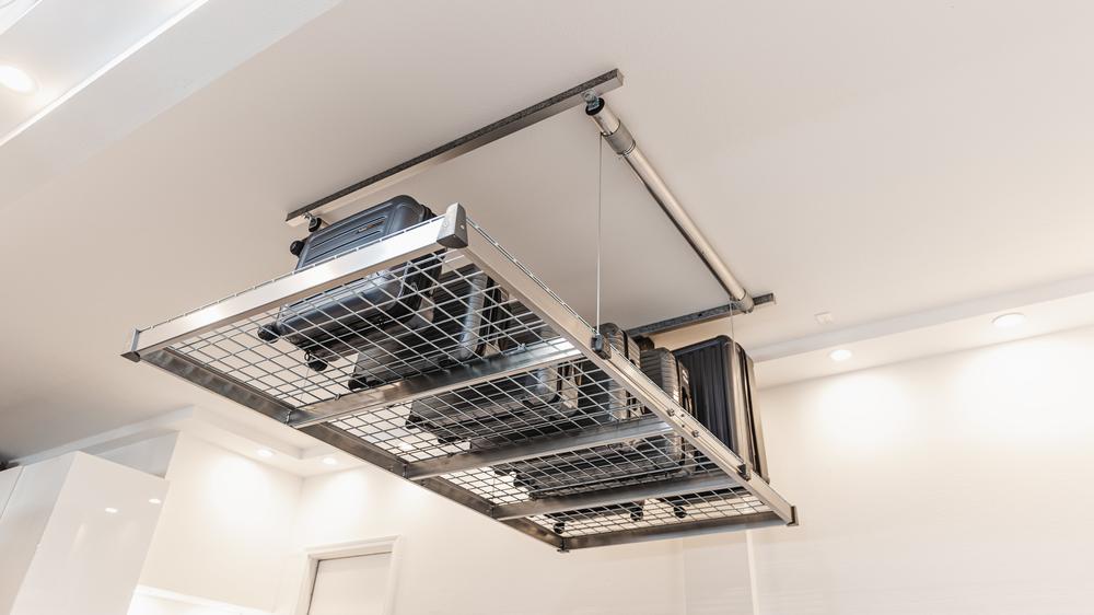 Garage Storage Lift 600 lbs w Remote Auxx Lift 1600 Ambient Home