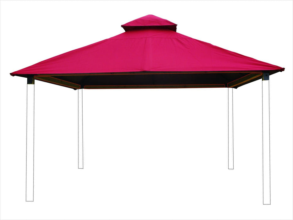 Riverstone Industries 12 ft. sq. ACACIA Gazebo Roof Framing and Mounting Kit With SunDURA Canopy - Riverstone - Ambient Home