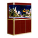 Aqua Dream 135 Gallon Tempered Glass Aquarium Red and Gold [AD-1260-RD] - Aquadream - Ambient Home