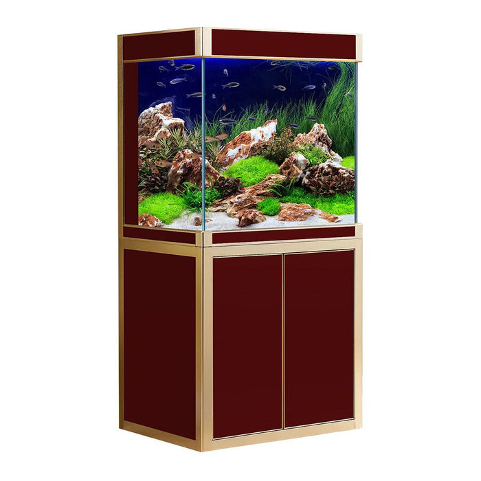 Aqua Dream 100 Gallon Tempered Glass Aquarium Red and Gold [AD-1060-RD] - Aquadream - Ambient Home