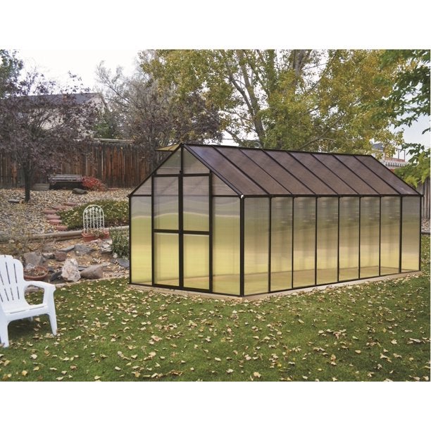 Riverstone Monticello 8 ft x 16 ft Greenhouse Black MONT-16-BK - Riverstone - Ambient Home