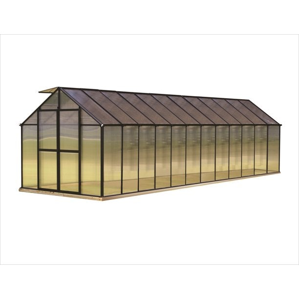 Riverstone Monticello 8 ft x 24 ft Greenhouse Black MONT-24-BK - Riverstone - Ambient Home