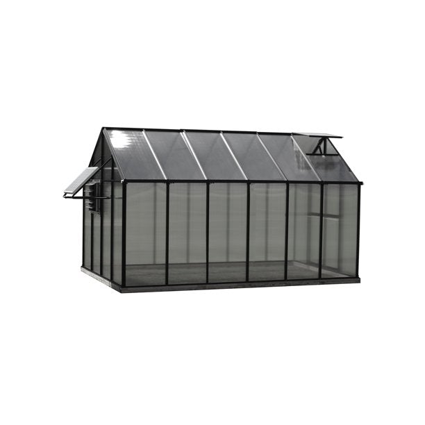 Riverstone Monticello Mojave 8 ft x 12 ft Greenhouse Black MONT-12-BK-MOJAVE - Riverstone - Ambient Home