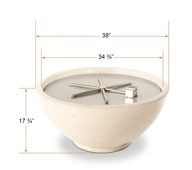 Sanctuary 2 Round Gas Fire Bowl - 39" - Firegear - Ambient Home