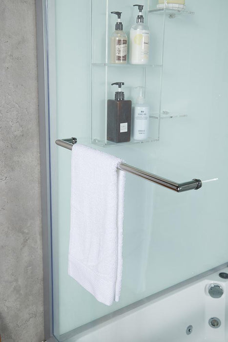 Maya Bath Catania Platinum Grey-Steam Shower Tub Combo w/ Smart TV - 71" × 38" × 88" - Maya Bath - Ambient Home