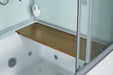 Maya Bath Catania Platinum White-Steam Shower Tub Combo w/ Smart TV - 71" × 38" × 88" - Maya Bath - Ambient Home