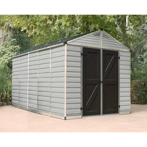Palram 8x12 Skylight Storage Shed Kit - Tan (HG9812T) - Palram - Ambient Home
