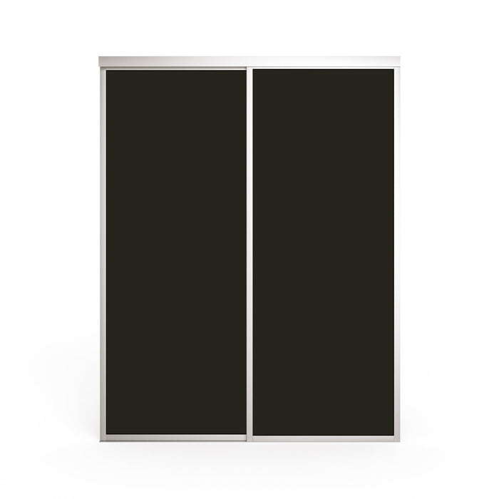 Doors22 90x96 Glass Sliding Room Divider Smoked Clear 3 panels - Doors22 - Ambient Home
