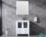 Lexora Volez 30" - White Single Bathroom Vanity (Options: Integrated Top, White Integrated Square Sink and 28" Mirror w/ Faucet) - Lexora - Ambient Home