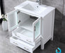 Lexora Volez 30" - White Single Bathroom Vanity (Options: Integrated Top, White Integrated Square Sink and 28" Mirror w/ Faucet) - Lexora - Ambient Home