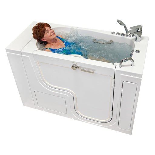 Ella's Bubble Transfer 26 – Outward Swing Door Wheelchair Accessible Acrylic Walk-In Bathtub with 2″ Dual Drain (26″W x 52″L) - Ella's Bubbles - Ambient Home