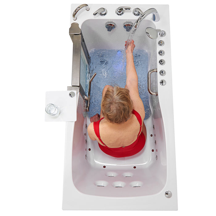 Ella Ultimate Walk-in Tub - Acrylic Walk-In Tub (29.75″W x 59.75″L) with Hydro & Air Jets & Foot Massage - Ella's Bubbles - Ella's Bubbles - Ambient Home